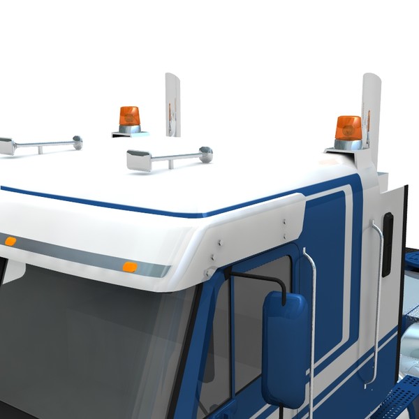 3d freightliner argosy long frame - Freightliner Argosy long frame by bansheewoj